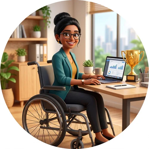 What is the PwD 40 percent disability category?