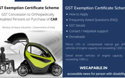 GST Concession For Physical Handicapped: विकलांग व्यक्तियों के लिए जीएसटी रियायत प्रमाणपत्र – उपयोगकर्ता गाइड