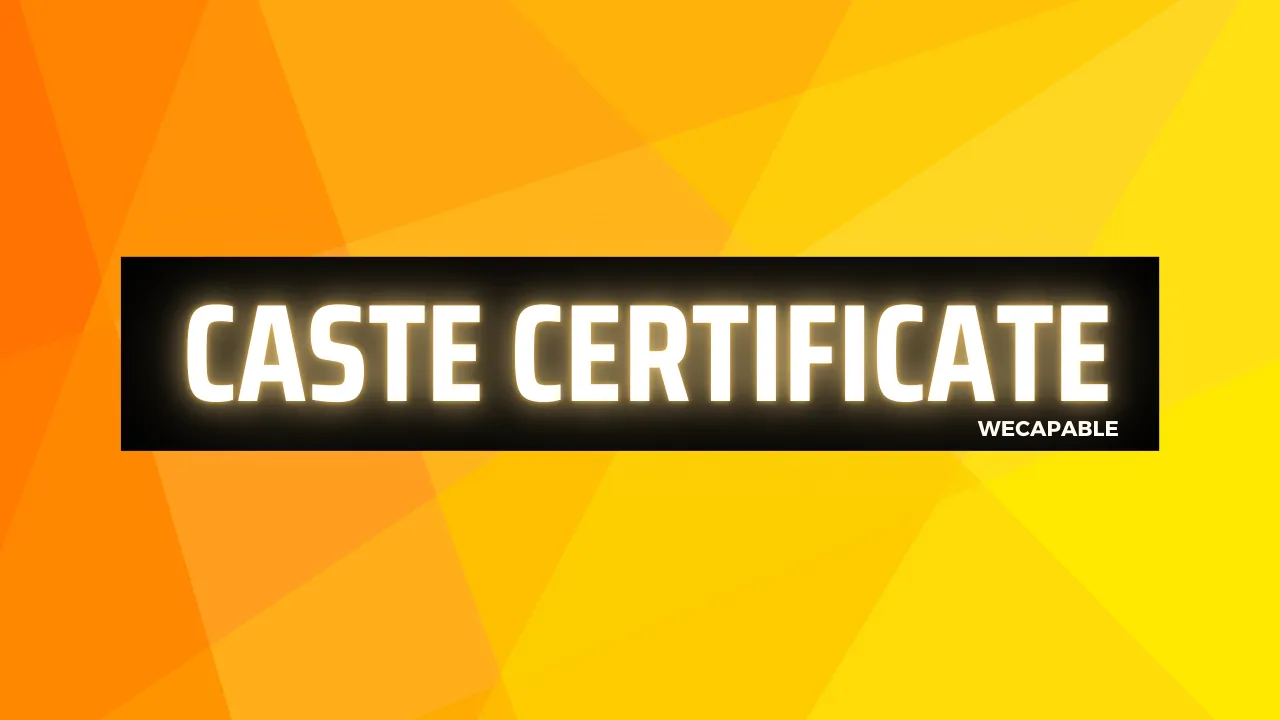 Caste Certificate