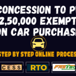 GST concession certificate for orthopedic PwD for buying a car with an exemption of Rs. 2,50,000