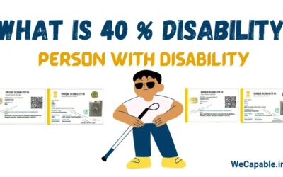 What is the PwD 40 percent disability category?