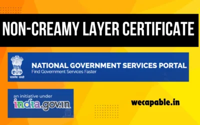 Non-Creamy Layer Certificate